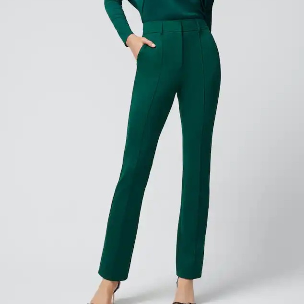 emerald green classic pants